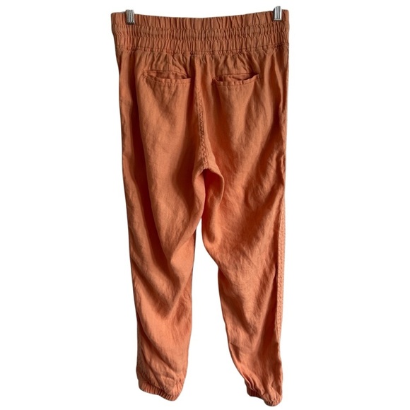 Athleta Cabo Linen Jogger, Cactus Peach, Size 4 - Picture 8 of 10